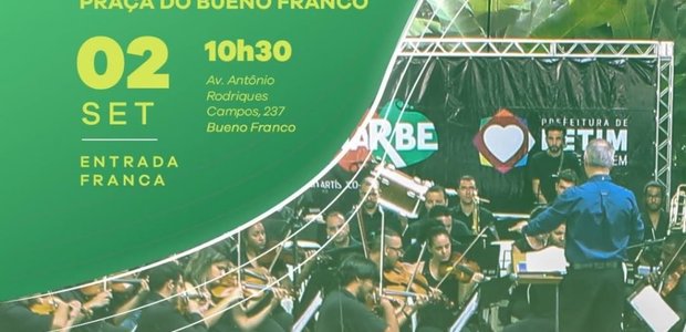 Música para Todos, com uma belíssima apresentação da Orquestra Sinfônica de Betim